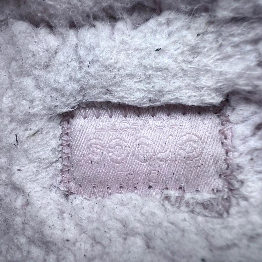 Kids Crocs Classic Glitter Sherpa‎ Lined Clogs Pink Comfort Shoes Kids Size 6